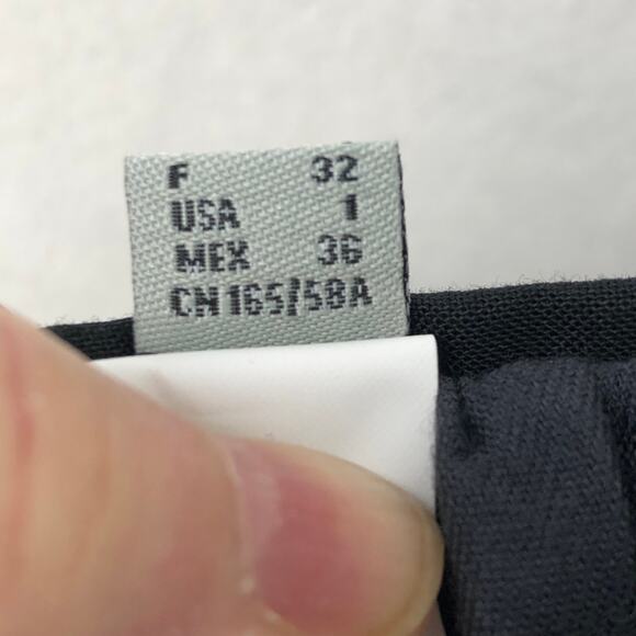 Pinko Skirt Black Asterismo 1 Similpelle Light Women's Midi Side Zip US Size 1 - Picture 4 of 16